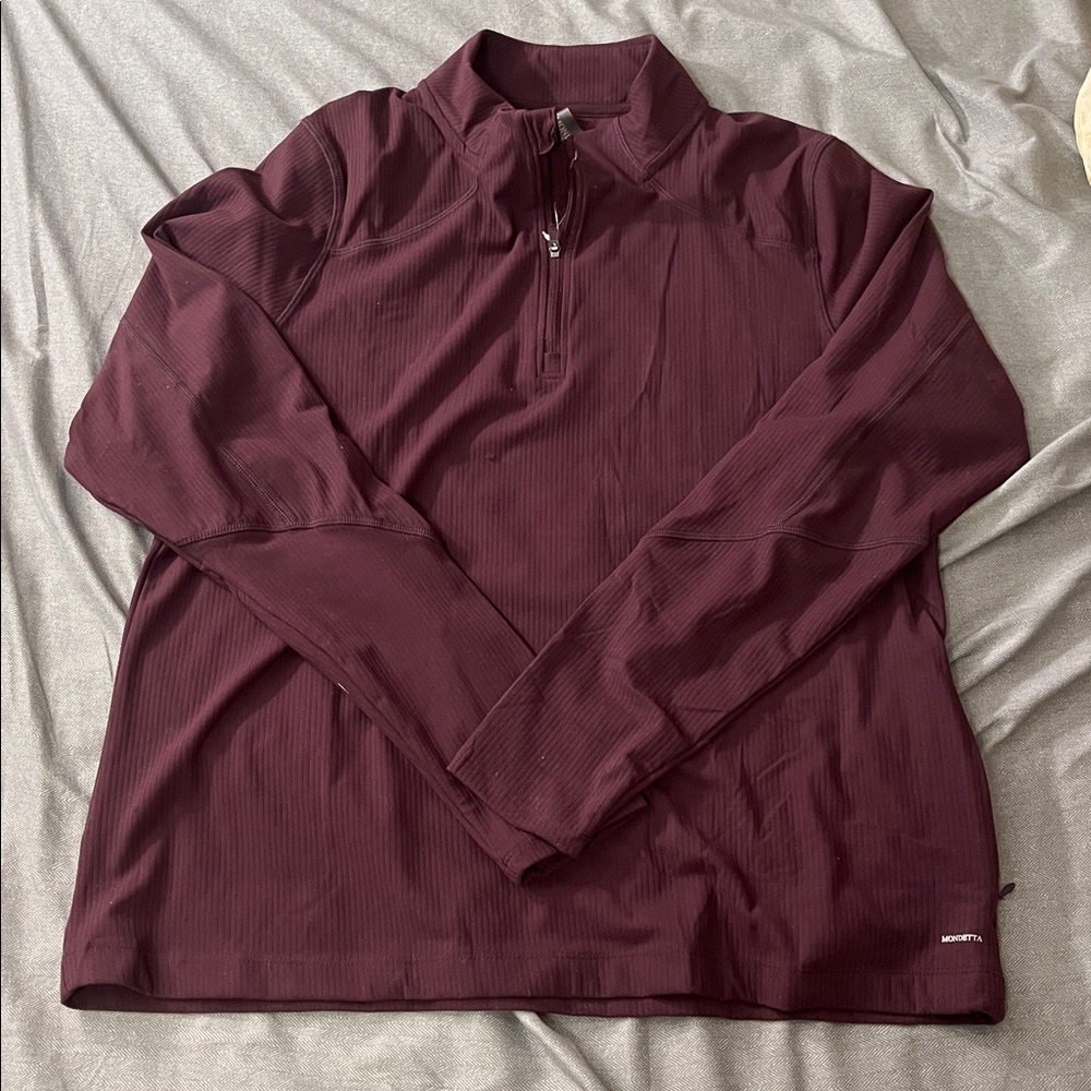New Mondetta Active Ribbed 1/2 Zip Top